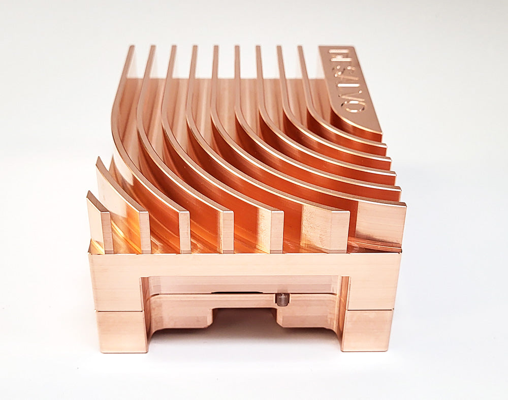 Copper Raspberry Pi Case Solid Copper Phineas Case for the Raspberry Pi 5 – DeSalvo Systems Inc