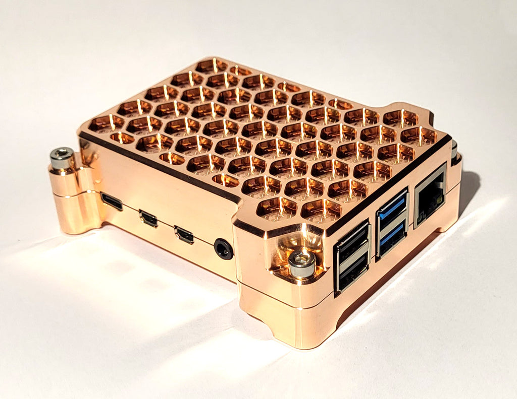 Solid Copper Raspberry Pi 4 Case – DeSalvo Systems Inc