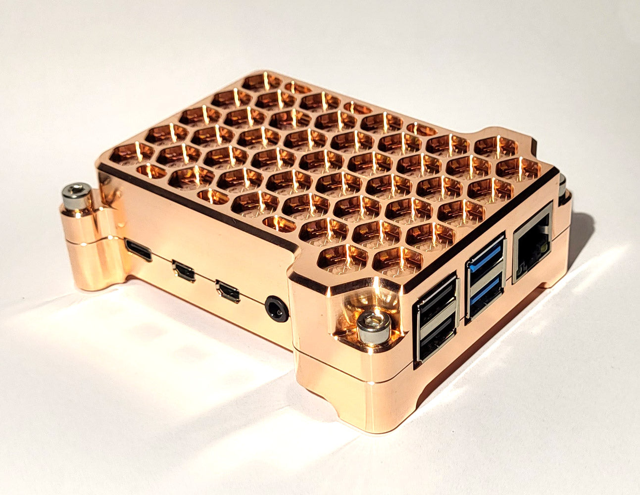 Copper Raspberry Pi Case Solid Copper Raspberry Pi 4 Case – DeSalvo Systems Inc