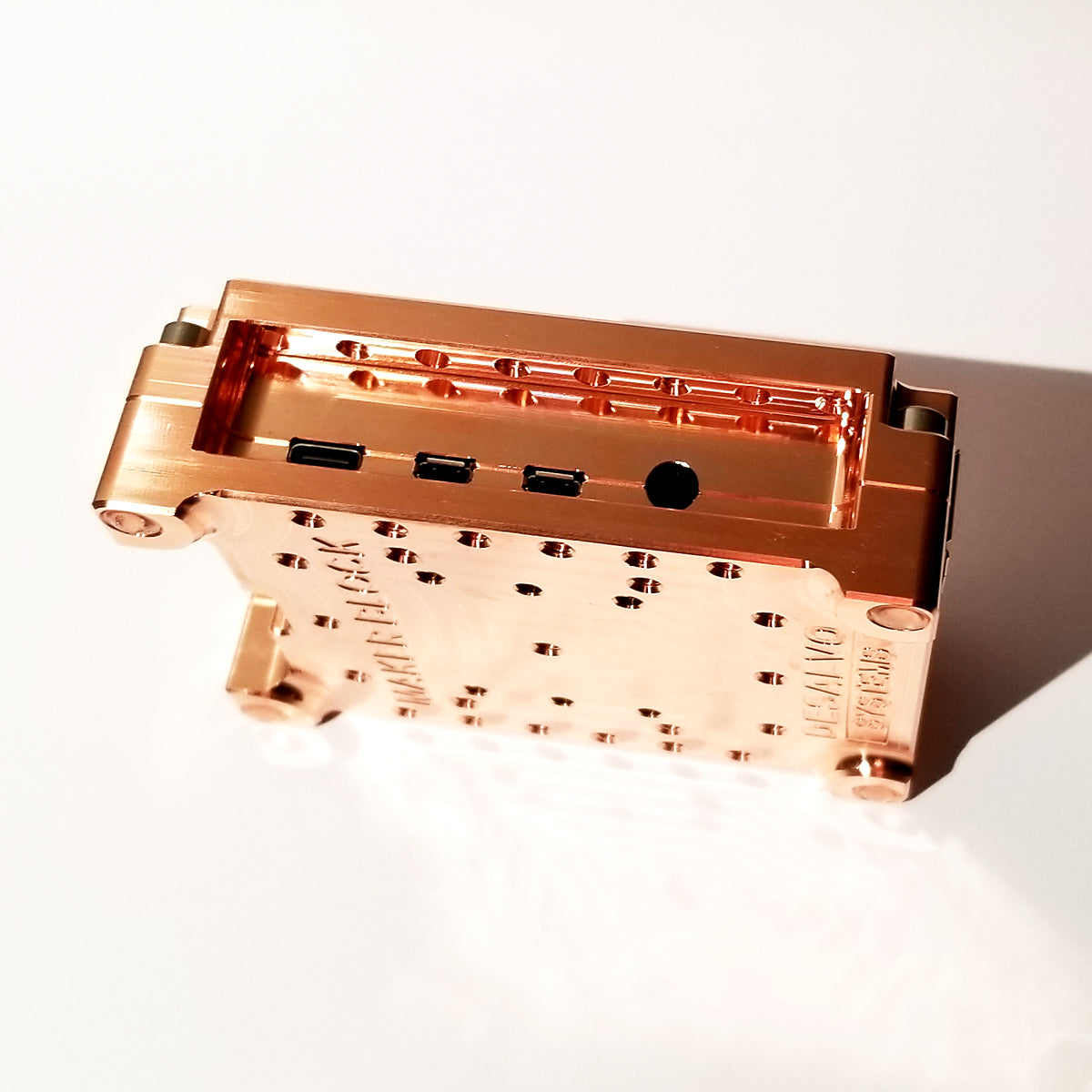 Copper Raspberry Pi Case Solid Copper Maker Block Case for Raspberry Pi 4 – DeSalvo Systems Inc