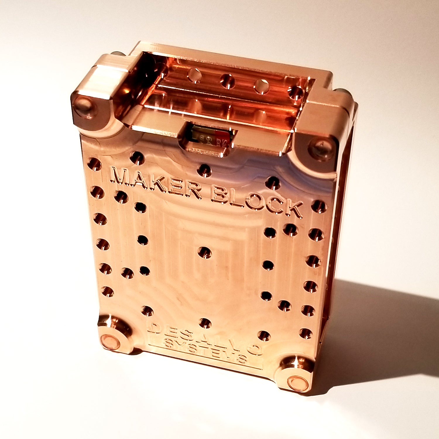 Copper Raspberry Pi Case Solid Copper Maker Block Case for Raspberry Pi 4 – DeSalvo Systems Inc